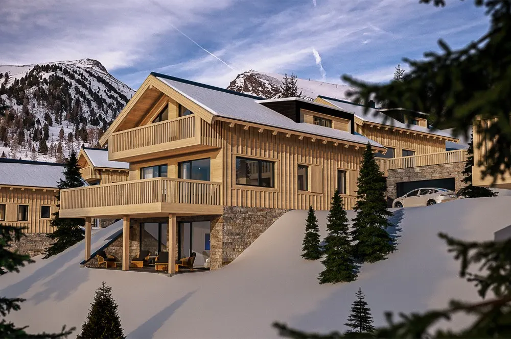 KITZIMMO-exklusives Almchalet 6 in Toplage kaufen - Immobilien Falkertsee Kärnten.