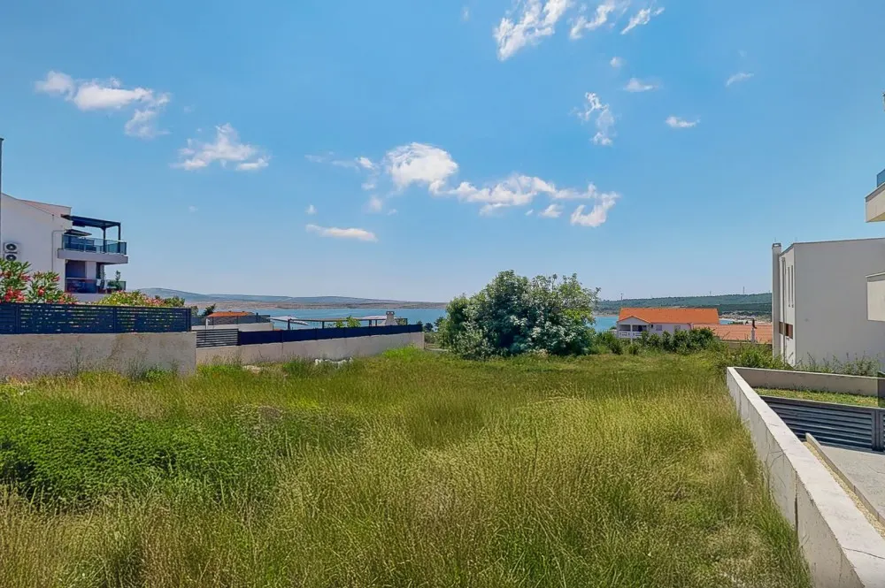 KITZIMMO-Grundstück mit Meerblick & Baugenehmigung für ein Apartmenthaus - Immobilien Kroatien.