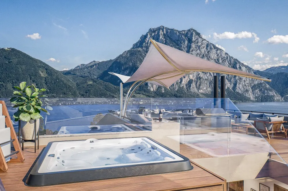 KITZIMMO-Einzigartiges Luxuspenthouse mit Seeblick - Immobilien Altmünster.