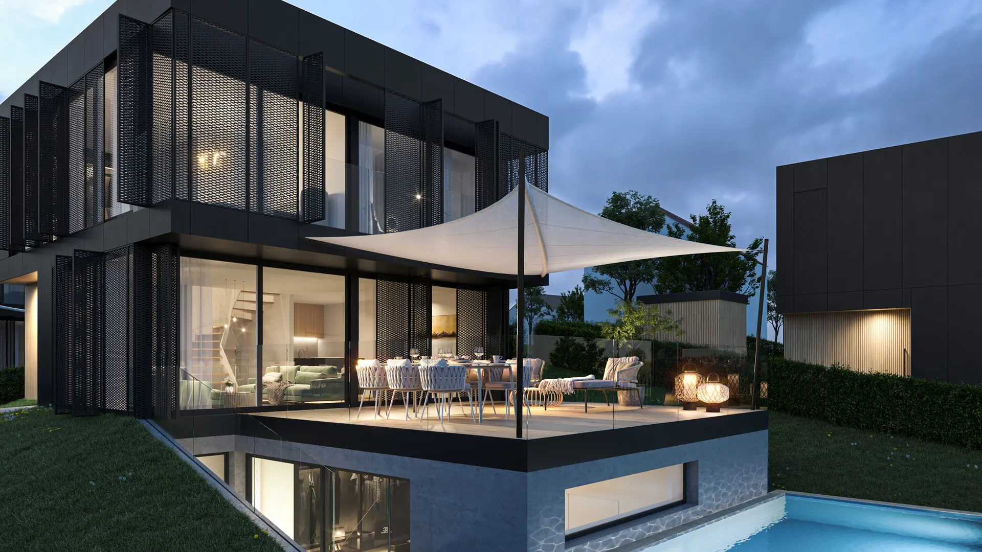 KITZIMMO-Neubau-Luxusvilla in Toplage kaufen - Immobilien Wien Döbling.